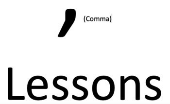 Preview of Comma Lessons