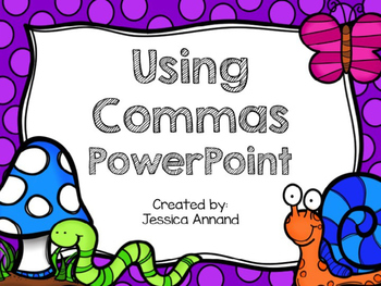 Preview of Comma PowerPoint list, date, address