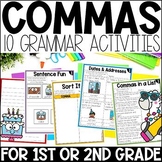 Comma Practice Activities, Grammar Worksheets and Comma Ru