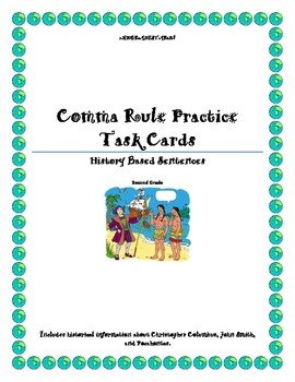 Preview of Comma Rule Task Cards