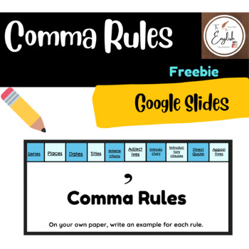 Preview of Comma Rules