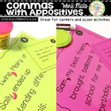 Comma Rules Appositives Work Mats for Centers & Scoot Acti