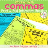 Comma Rules Interactive Notebook - Print & Fold Booklet - 