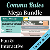 Comma Rules Mega Bundle | Lessons & Mentor Sentences | Int