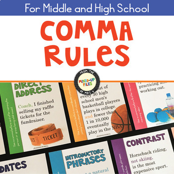 Preview of Comma Rules Poster Set