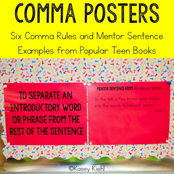 Preview of Comma Rules Posters