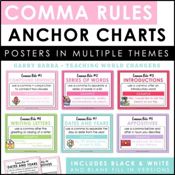 comma anchor chart