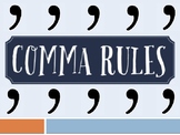 Comma Rules Mini-Lesson PowerPoint