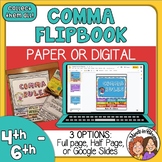 Comma Rules Reference Flip Book plus Google Slides Digital