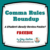 Comma Rules Roundup Freebie - ELA Grades 6-9