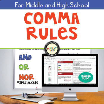 Preview of Comma Rules Slideshow Presentation