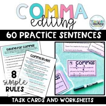 Preview of Comma Rules Worksheets 