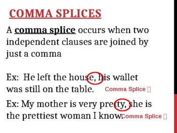 a comma splice example
