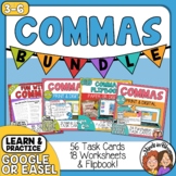 Commas Bundle - Learn & Practice - Printables, Task Cards,