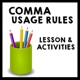 Comma Usage Small Group Cooperative Learning Lesson - Grades 6-8