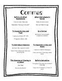 Comma Usage Printable