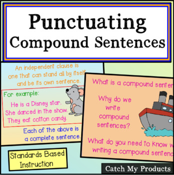 Preview of Compound Sentences for PROMETHEAN Board