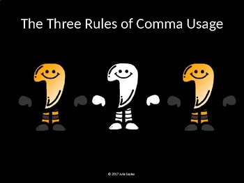 Preview of Comma and Colon Rules