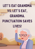 Comma to the Rescue: Educational Funny Grammar Poster for Kids
