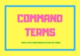 Test Prep Vocabulary Builder (Command Term) Posters