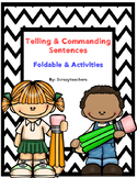 Commanding and Telling Sentences Foldable and Activities