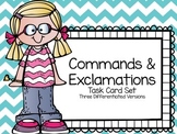 Commands & Exclamations Task Cards