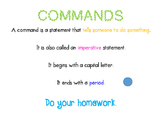 Commands (imperative sentences)