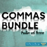 Commas Bundle: Rules, Practice Worksheets & Quiz for MS or
