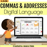 Address Practice, Commas in Addresses, Comma Practice Digi