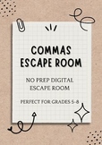 Commas NO PREP Digital Escape Room