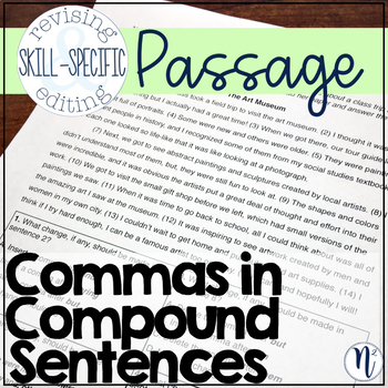 Commas and compound sentences worksheet