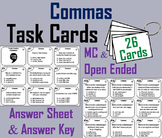 Using Commas Task Cards Activity (Commas in a Series/ Comm