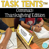 Commas Task Tents™:  Thanksgiving Edition