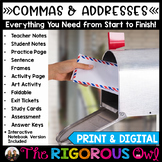 Commas and Addresses | Addressing an Envelope Lesson, Prac