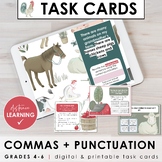 Using Commas and Punctuation Task Cards & Activities (Prin