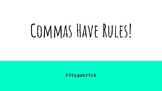 Commas have 5 rules simple lesson special ed anchor chart 