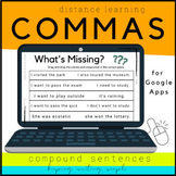 Commas in Compound Sentences • Grammar for Google Slides w