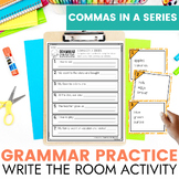 Commas in a Series Grammar Practice and Review Activity - 