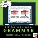 Commas in an address- Boom Cards- Distance Learning