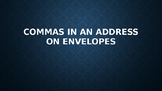 Commas in an address and dates