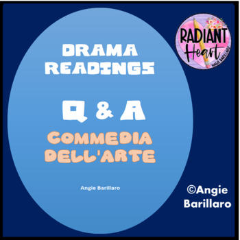 Preview of Commedia Dell'Arte Reading Comprehension AND Answers DISTANCE LEARNING