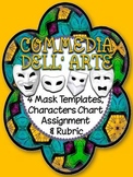 Commedia Dell'arte: Mask Templates, Character Chart, Assig
