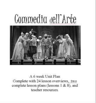 Preview of Commedia dell Arte: 24 Lesson Drama Unit