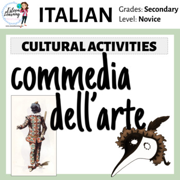 Preview of Commedia dell’Arte Lesson, Activities and Play
