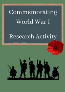 Preview of Commemorating World War One - Research Activity