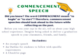 Commencement Speech Project - Reflection for Graduating Seniors
