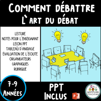 Preview of Débats en Français + Immersion | French & Immersion Class Debates + PPT