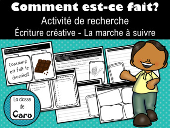 Preview of Comment est-ce fait? Activité de recherche - Marche à suivre