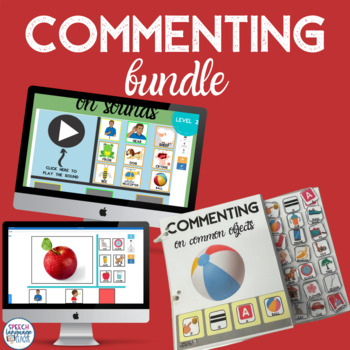 Preview of Commenting Bundle for Speech Therapy , Sentence Expansion , and Early Language