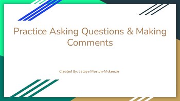 Preview of Comments & Questions: Let’s start a conversation